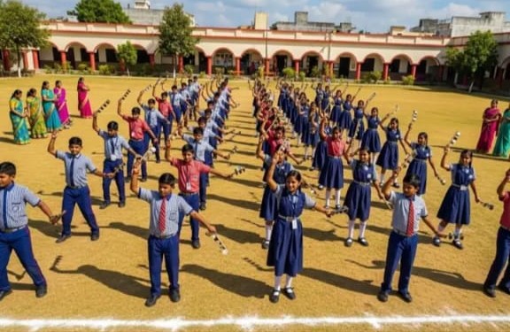 जि. प. मुख्याध्यापकांचा लेझीम शिकवताना मुलांसमोरच हृदयविकाराने मृत्यू