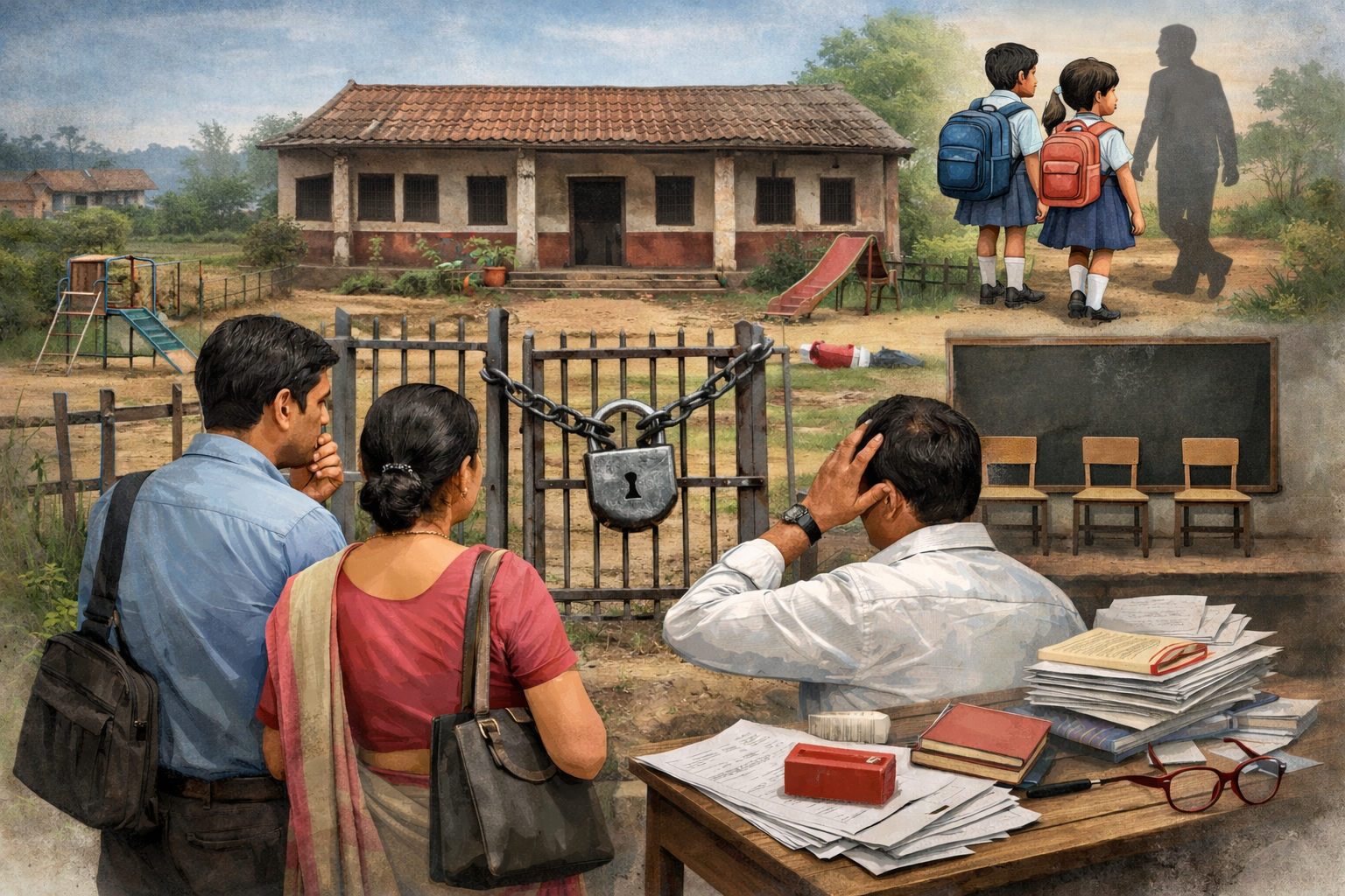 पटसंख्या निकष संचमान्यतेमुळे शिक्षकांची पदे धोक्यात