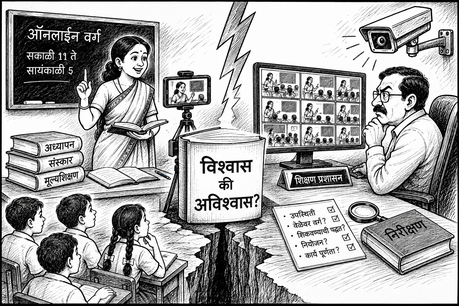 शिक्षक दिनी काळ्या फिती लावून काम करण्याचा निर्णय,